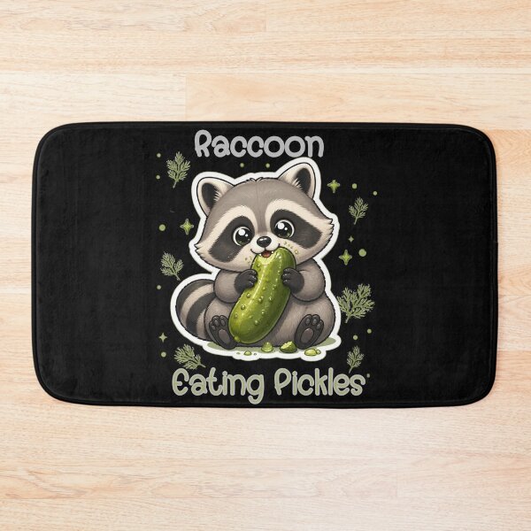 Item preview, Raccoon Eating Pickles designed and sold by VisualPantry.