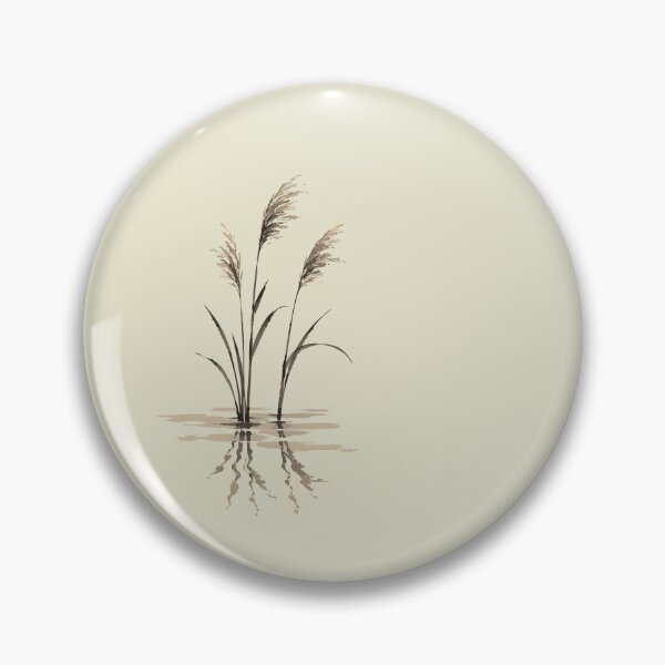 Item preview, Japanese Susuki Grass Reflection – Minimalist Autumn Nature designed and sold by SimplePoDesign.