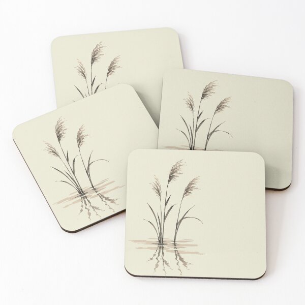 Item preview, Japanese Susuki Grass Reflection – Minimalist Autumn Nature designed and sold by SimplePoDesign.