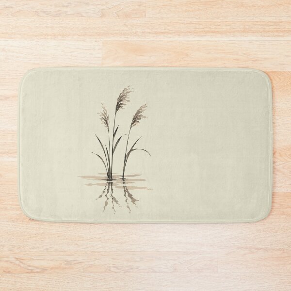 Item preview, Japanese Susuki Grass Reflection – Minimalist Autumn Nature designed and sold by SimplePoDesign.