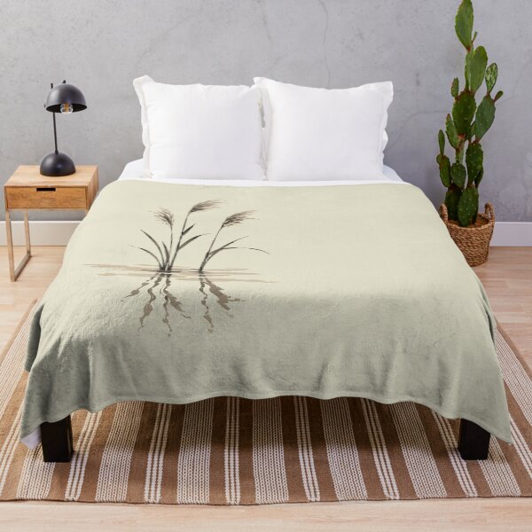 Item preview, Japanese Susuki Grass Reflection – Minimalist Autumn Nature designed and sold by SimplePoDesign.