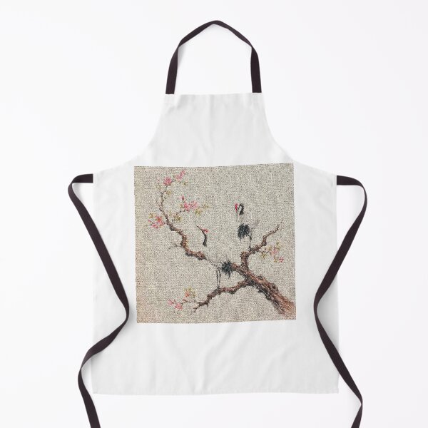 Item preview, Japanese Sumi-e Red Crowned Cranes Cherry designed and sold by JeraldChieftain.