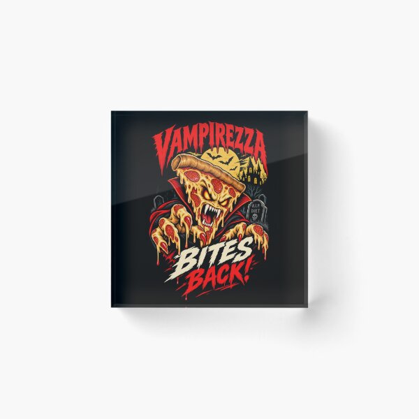 Item preview, Creepy Vampire Pizza Halloween Horror – Bite Back designed and sold by SidTastic .
