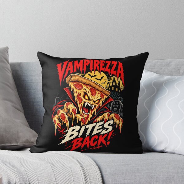 Item preview, Creepy Vampire Pizza Halloween Horror – Bite Back designed and sold by SidTastic .