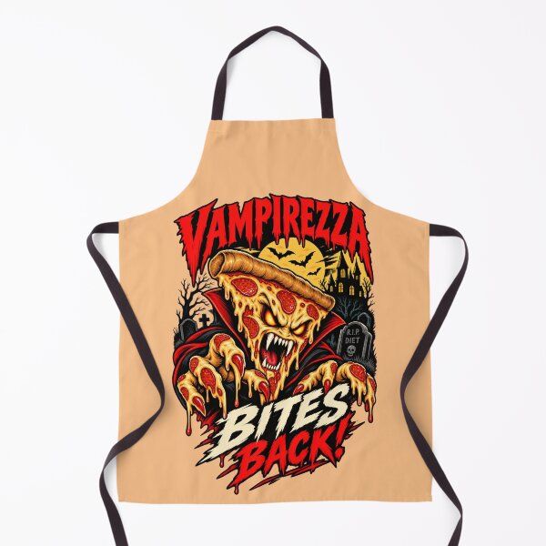 Item preview, Creepy Vampire Pizza Halloween Horror – Bite Back designed and sold by SidTastic .