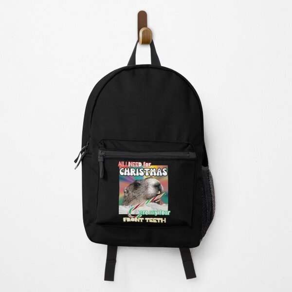 Item preview, Funny Festive Groundhog All I Need for Christmas are my Four Front Teeth | Light Ink Edition designed and sold by SunandShade.