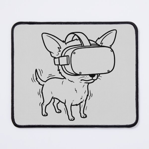Item preview, Chihuahua Wearing VR Headset designed and sold by ThreadRiotTees.