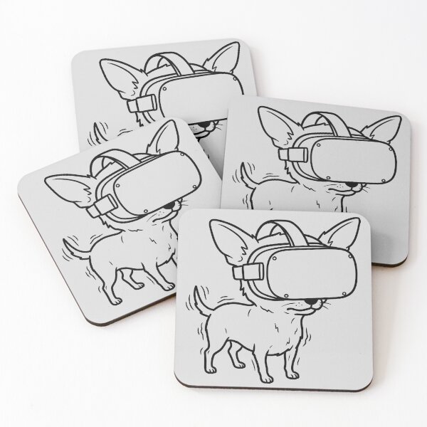 Item preview, Chihuahua Wearing VR Headset designed and sold by ThreadRiotTees.