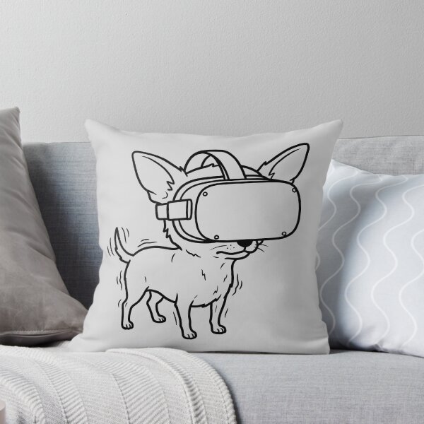 Item preview, Chihuahua Wearing VR Headset designed and sold by ThreadRiotTees.