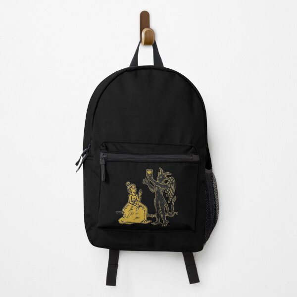 Item preview, The Demon and the Maiden (yellow version) - Medieval Gothic Illustration designed and sold by Dungeon-Shop.