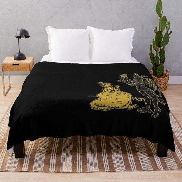 Item preview, The Demon and the Maiden (yellow version) - Medieval Gothic Illustration designed and sold by Dungeon-Shop.