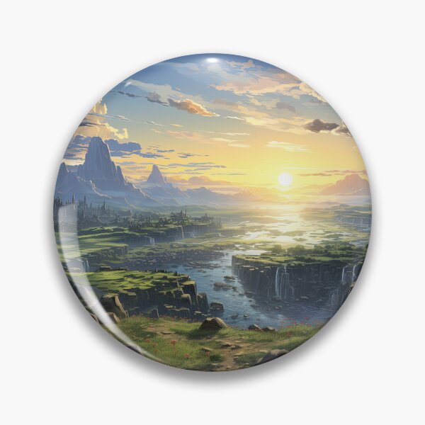 Item preview, Golden Valley at Sunset | Anime Fantasy Adventure designed and sold by bella-rosa87.