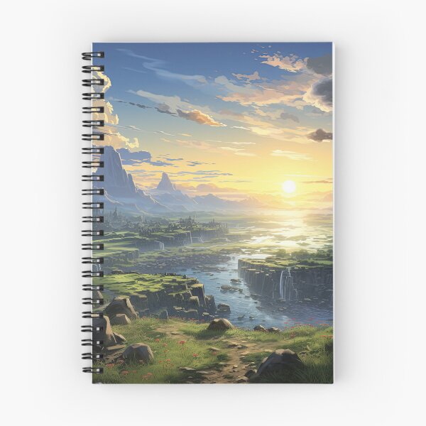 Item preview, Golden Valley at Sunset | Anime Fantasy Adventure designed and sold by bella-rosa87.