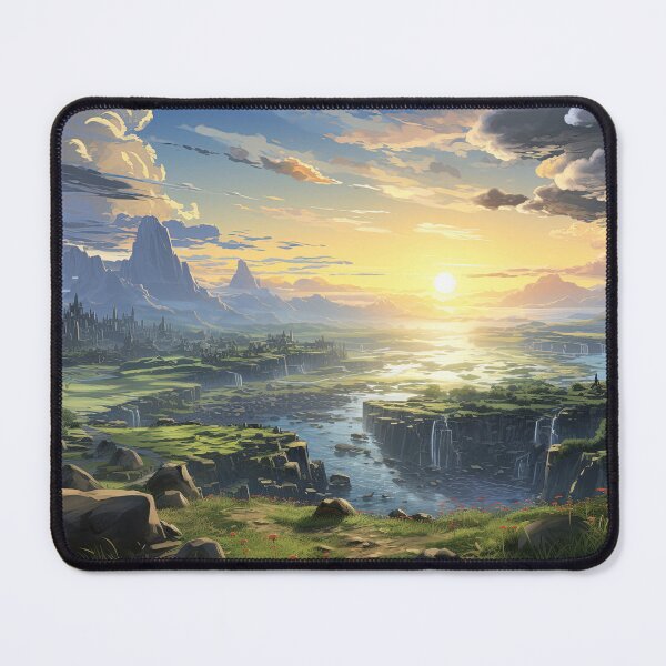 Item preview, Golden Valley at Sunset | Anime Fantasy Adventure designed and sold by bella-rosa87.