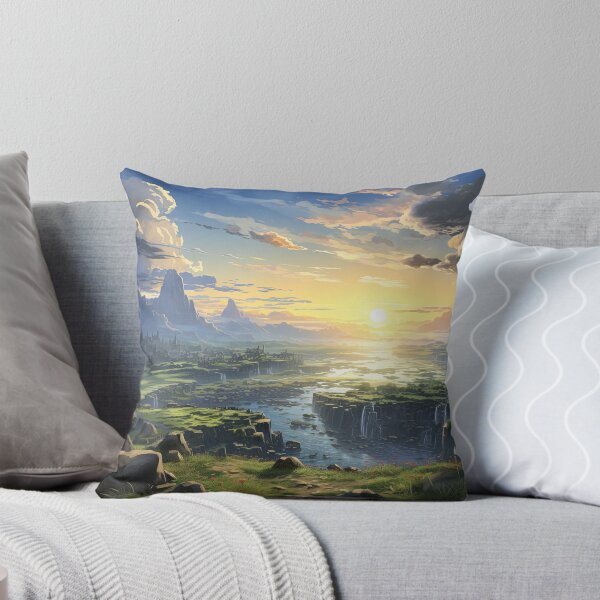 Item preview, Golden Valley at Sunset | Anime Fantasy Adventure designed and sold by bella-rosa87.