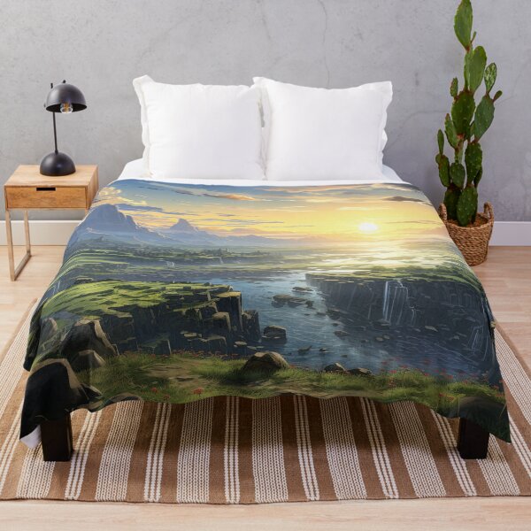 Item preview, Golden Valley at Sunset | Anime Fantasy Adventure designed and sold by bella-rosa87.