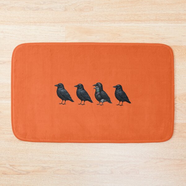 Item preview, Detailed Crow Illustrations with One Unique Central Corvid, Monochromatic Gothic Style designed and sold by MotivaChic.