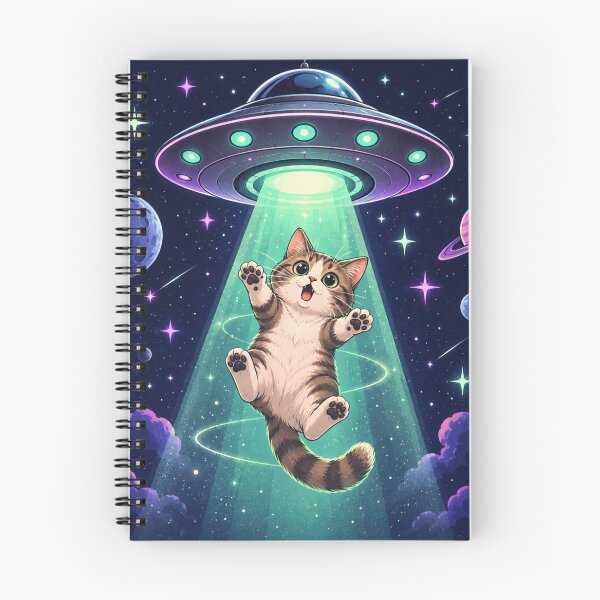 Item preview, Funny Cat Abducted by UFO designed and sold by CanArtVision.