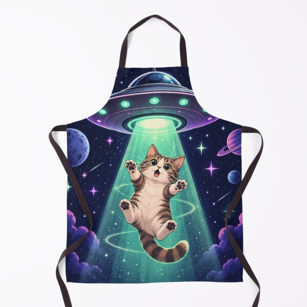 Item preview, Funny Cat Abducted by UFO designed and sold by CanArtVision.