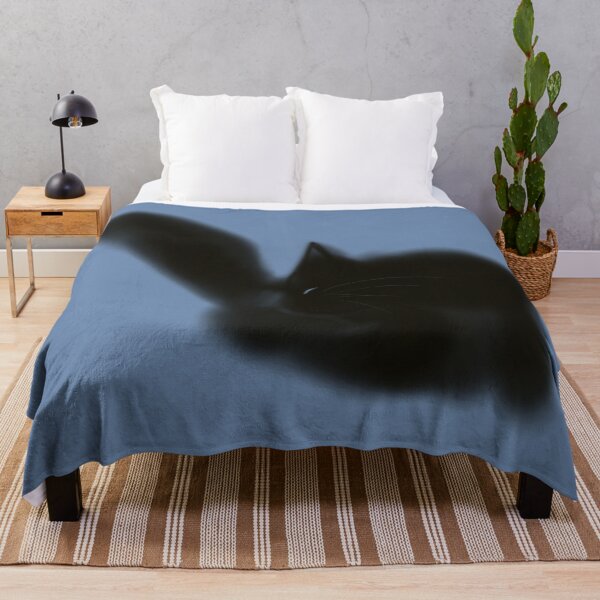 Item preview, Cat grooming against blue background designed and sold by TNT-Atelier.