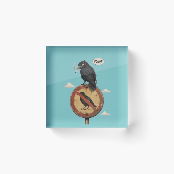 Item preview, Angry Crow says FCawF designed and sold by Birdie and Flynn.