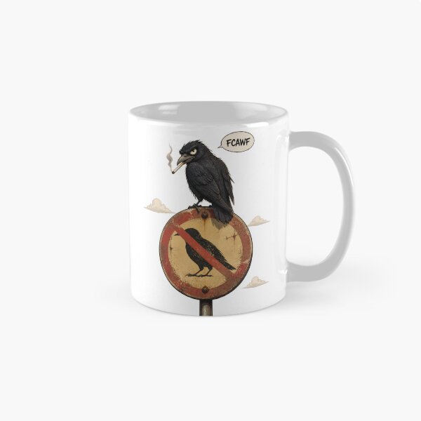Item preview, Angry Crow says FCawF designed and sold by Birdie and Flynn.