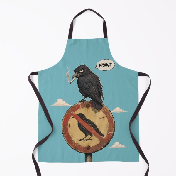 Item preview, Cuervo enojado dice FCawF designed and sold by Birdie and Flynn.