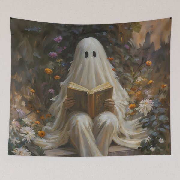 Item preview, Ghost Reading in an Autumn Garden designed and sold by DarkHolyQueen.