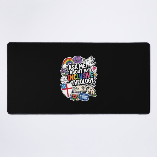 Item preview, Ask Me About My Inclusive Theology – LGBTQ+ Episcopal Church™ designed and sold by Canterbury Episcopal Campus Ministry at Texas Tech University .