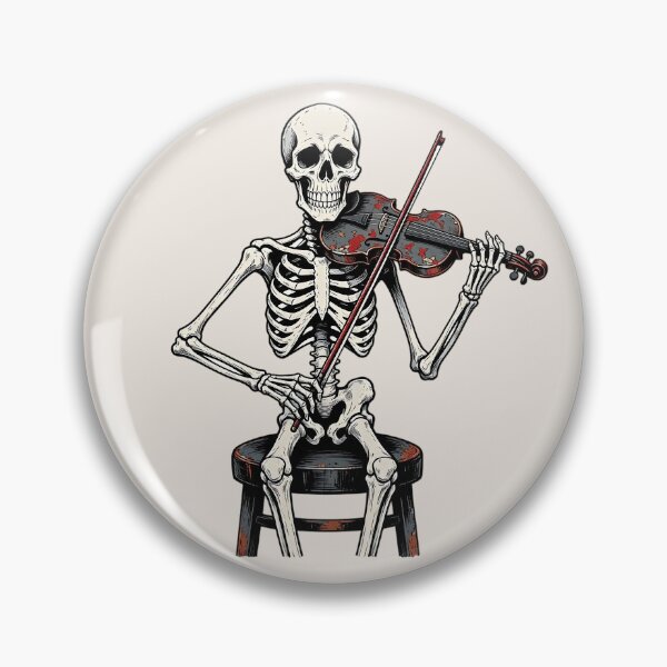 Item preview, Funny Skeleton Playing Violin  designed and sold by SweetLilith.