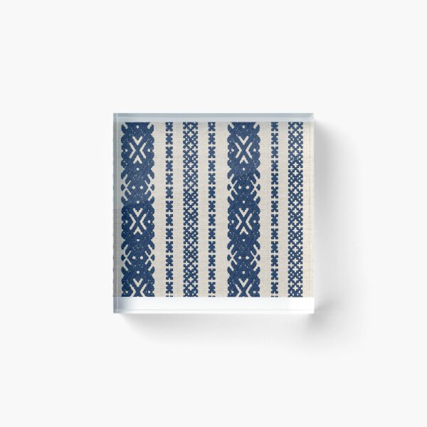 Item preview, Folk Style Blue Embroidery designed and sold by DansCreations42.