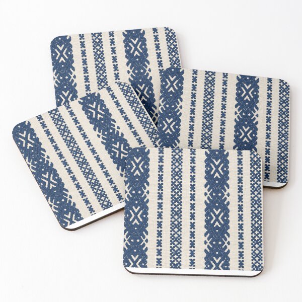 Item preview, Folk Style Blue Embroidery designed and sold by DansCreations42.
