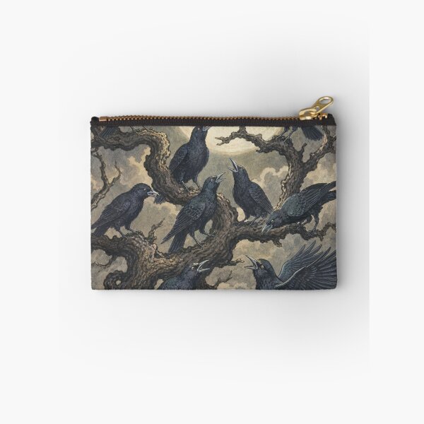 Item preview, Crows Having a Conversation in a Spooky Tree designed and sold by cbfineart.