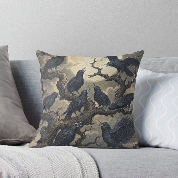 Item preview, Crows Having a Conversation in a Spooky Tree designed and sold by cbfineart.