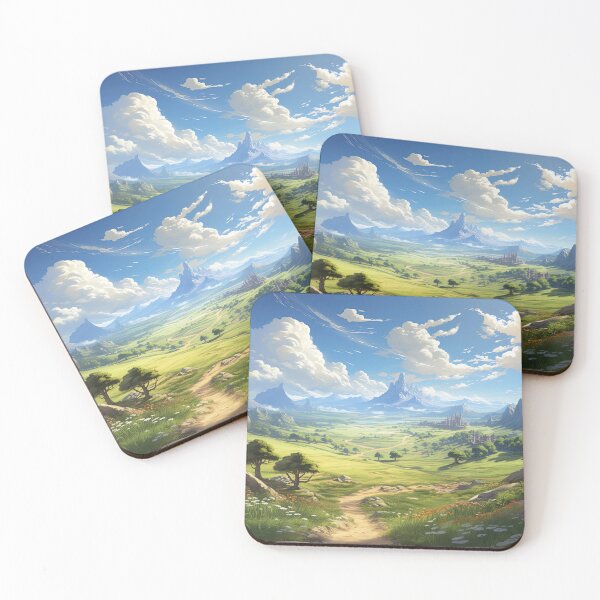 Item preview, Path to the Distant Kingdom | Anime Fantasy Landscape designed and sold by bella-rosa87.
