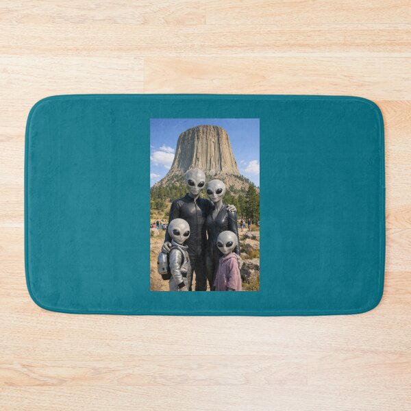 Item preview, Aliens Visiting Devils Tower in Wyoming designed and sold by Halifaxartguy.