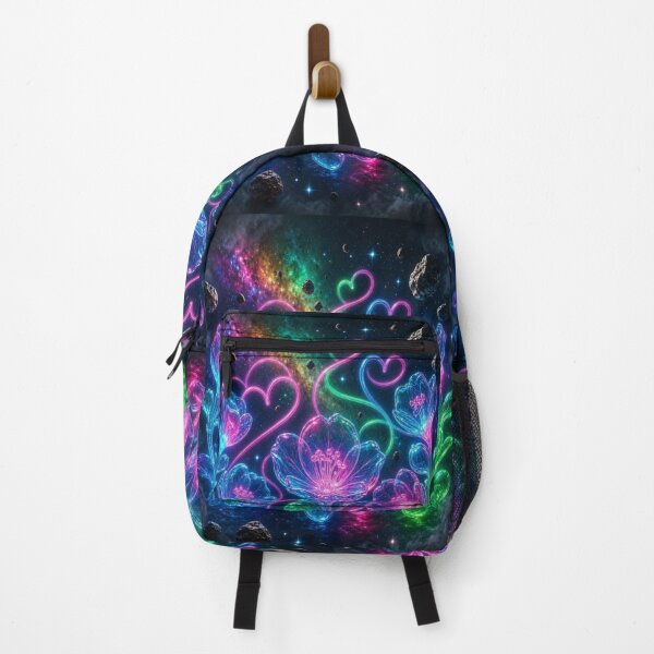 Item preview, Cosmic Neon Blooms: Bioluminescent Galaxy Flowers designed and sold by Breezes-of-Ida.