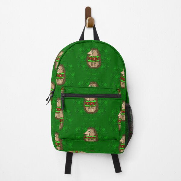 Item preview, ugly christmas hedgehog cute green designed and sold by Gossip Rag.