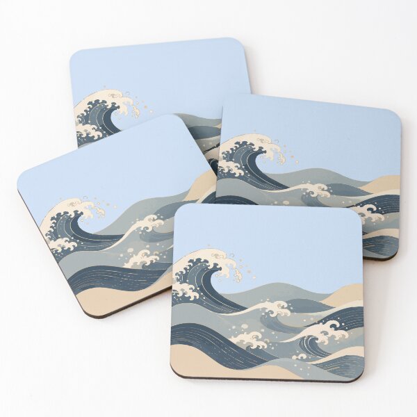 Item preview, Japanese Ukiyo-e Inspired Ocean Waves designed and sold by SimplePoDesign.
