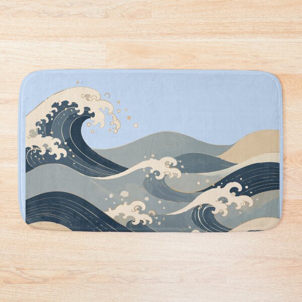 Item preview, Japanese Ukiyo-e Inspired Ocean Waves designed and sold by SimplePoDesign.