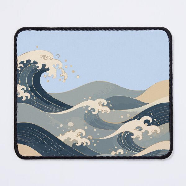 Item preview, Japanese Ukiyo-e Inspired Ocean Waves designed and sold by SimplePoDesign.