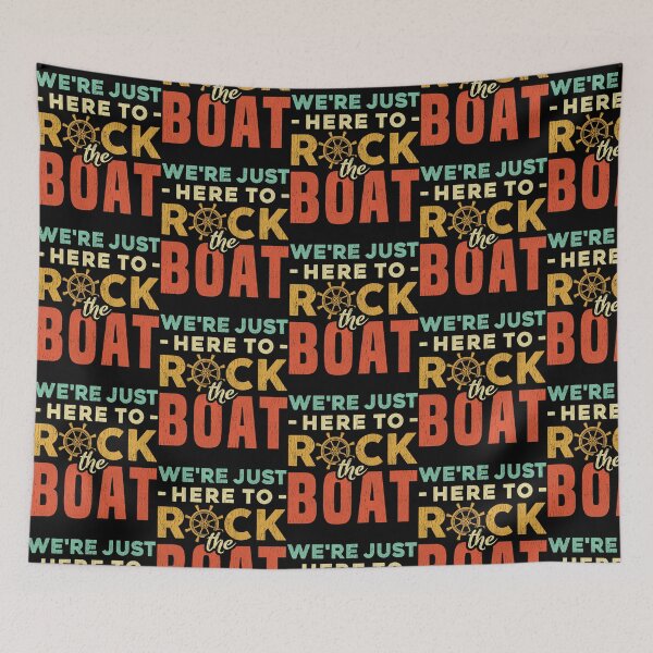 Item preview, We'Re Just Here To Rock The Boat - Funny Family Cruise designed and sold by Soffez.
