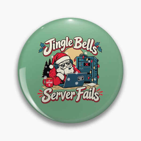 Item preview, Santa Tech Support Bells Server Fails IT Support Santa Christmas designed and sold by ALCOSHIRTS OFFICIAL.