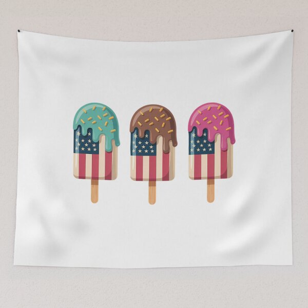 Item preview, American Flag Ice Cream Patriotic 4th Of July designed and sold by TyraYoung.