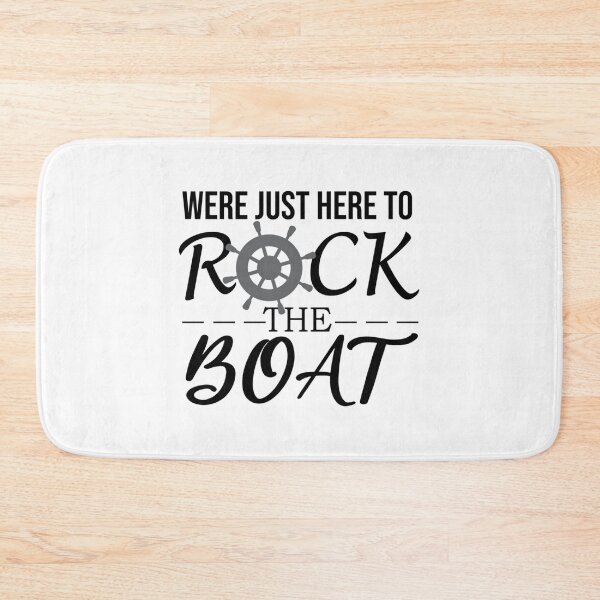 Item preview, We'Re Just Here To Rock The Boat - Summer Lovers - Family Cruise - Sea - Bleu - Coloful -Beach - Beach Food - Beach Games - For Swim - Funny Family Cruise Essential designed and sold by Soffez.