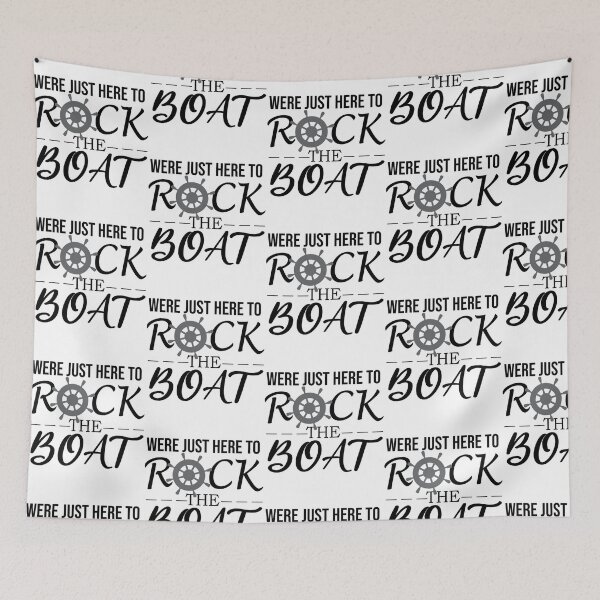 Item preview, We'Re Just Here To Rock The Boat - Summer Lovers - Family Cruise - Sea - Bleu - Coloful -Beach - Beach Food - Beach Games - For Swim - Funny Family Cruise Essential designed and sold by Soffez.