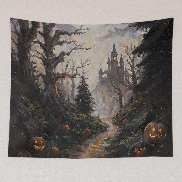 Item preview, Haunted Castle Halloween Forest designed and sold by DarkHolyQueen.