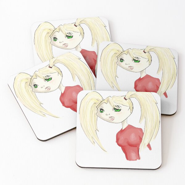 Item preview, Blonde Pigtails Girl Digital Sketch designed and sold by Bywai.