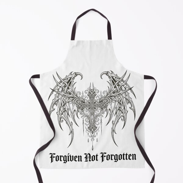Item preview, Cyber Sigilism Gothic Wings Cross Forgiven Not Forgotten designed and sold by FGprints.