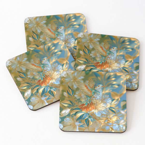 Item preview, Hummingbird and Cherry Blossoms Art designed and sold by MargaretWiktor.